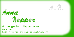 anna nepper business card